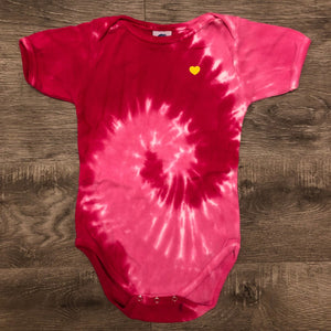 Red Tye-Dye Baby Onesie - 24M