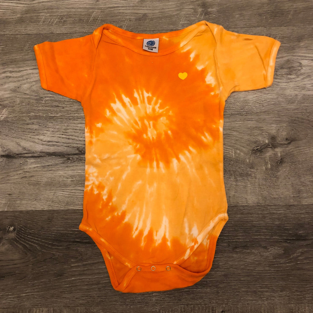 Orange Tye-Dye Baby Onesie - 24M