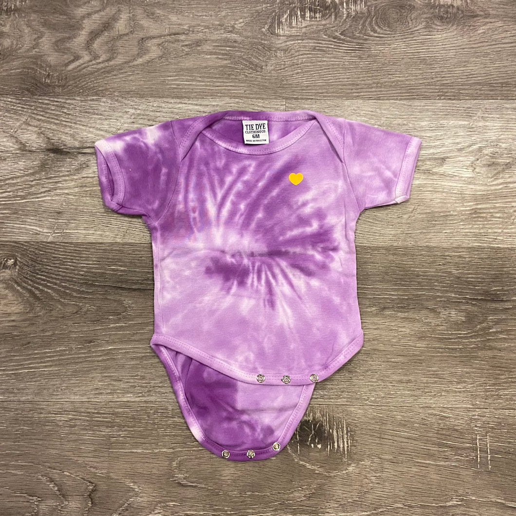 Purple Tye-Dye Baby Onesie (6M, 18M, 24M)